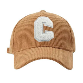Casquette Broderie C Velours - Orange / Unique