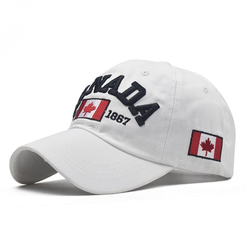 Casquette Broderie Canada - Blanc / Unique