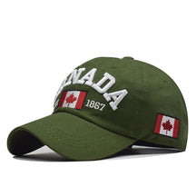 Casquette Broderie Canada - Vert / Unique