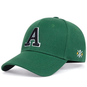 Casquette Broderie lettre A - Vert / Unique