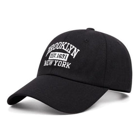 Casquette Brooklyn Vintage Brodée - Noir / Unique