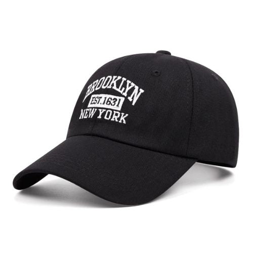 Casquette Brooklyn Vintage Brodée - Noir / Unique