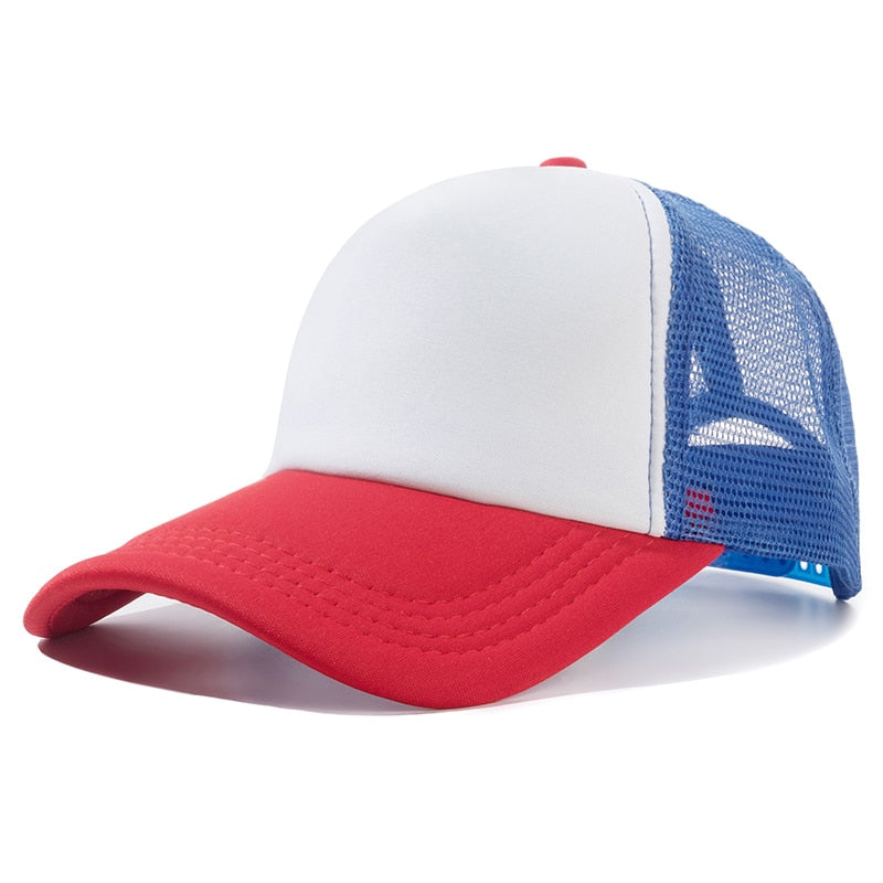 Casquette Camionneur Classique - Rouge-Bleu / Unique