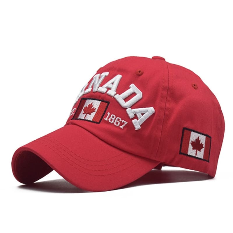 Casquette Canada Broderie - Rouge / Unique