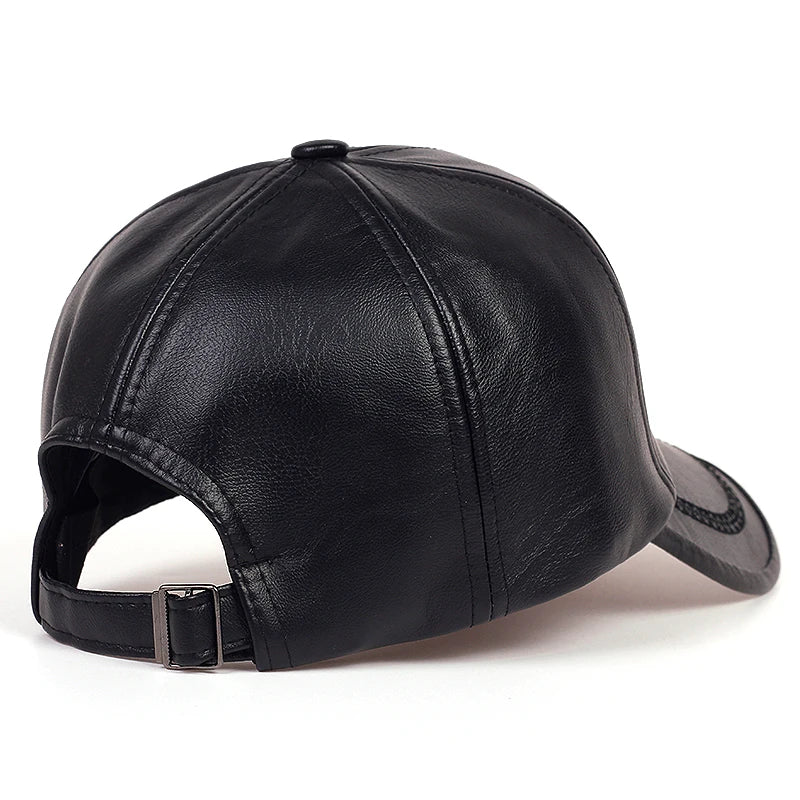 Casquette Cuir Noir - Noir / Unique