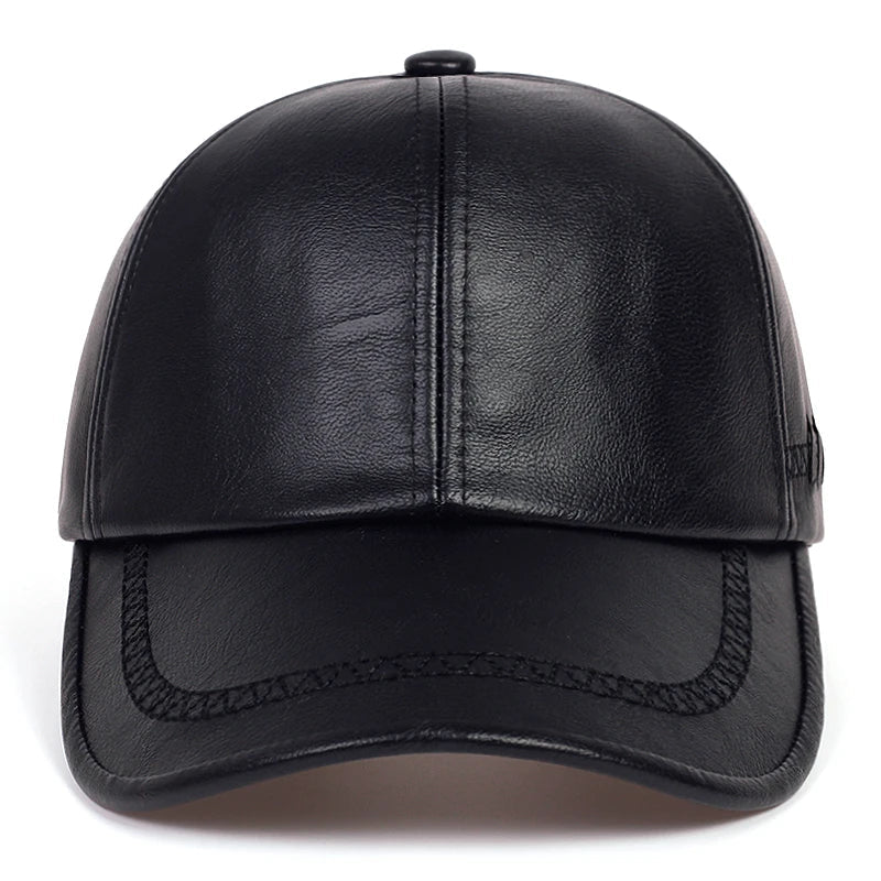 Casquette Cuir Noir - Noir / Unique