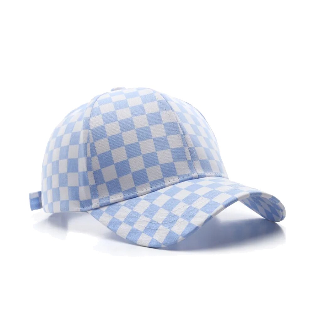 Casquette Damier - Bleu / Unique