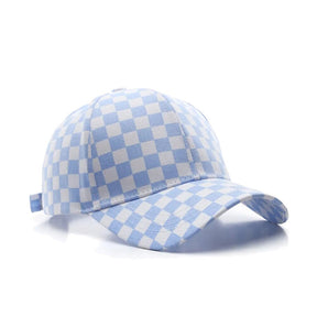 Casquette Damier - Bleu / Unique