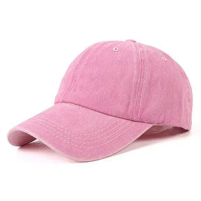 Casquette Délavée Unisexe - Rose-Clair / Unique
