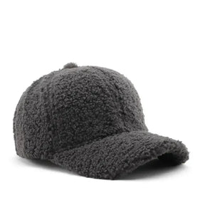 Casquette En Laine Pour Femme - Gris-Foncé / Unique