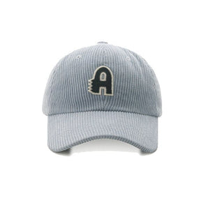Casquette en velours A - Bleu / Unique