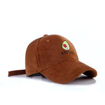 Casquette En Velours Avocat - Marron / Unique
