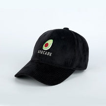 Casquette En Velours Avocat - Noir / Unique