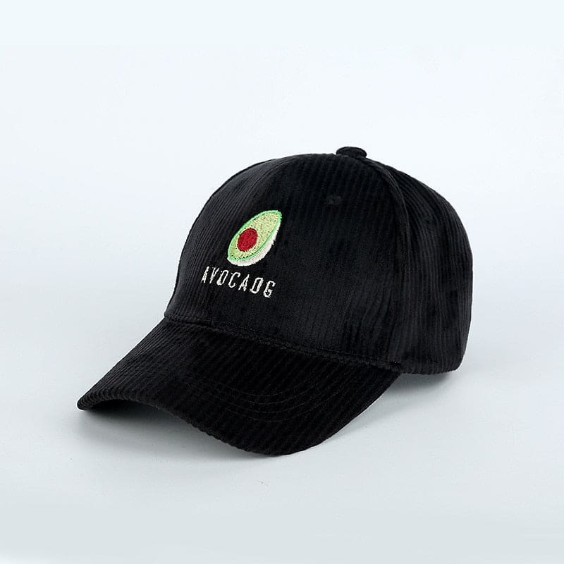 Casquette En Velours Avocat - Noir / Unique