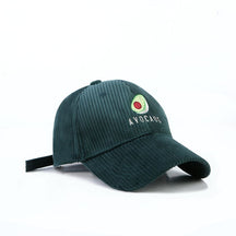 Casquette En Velours Avocat - Vert / Unique