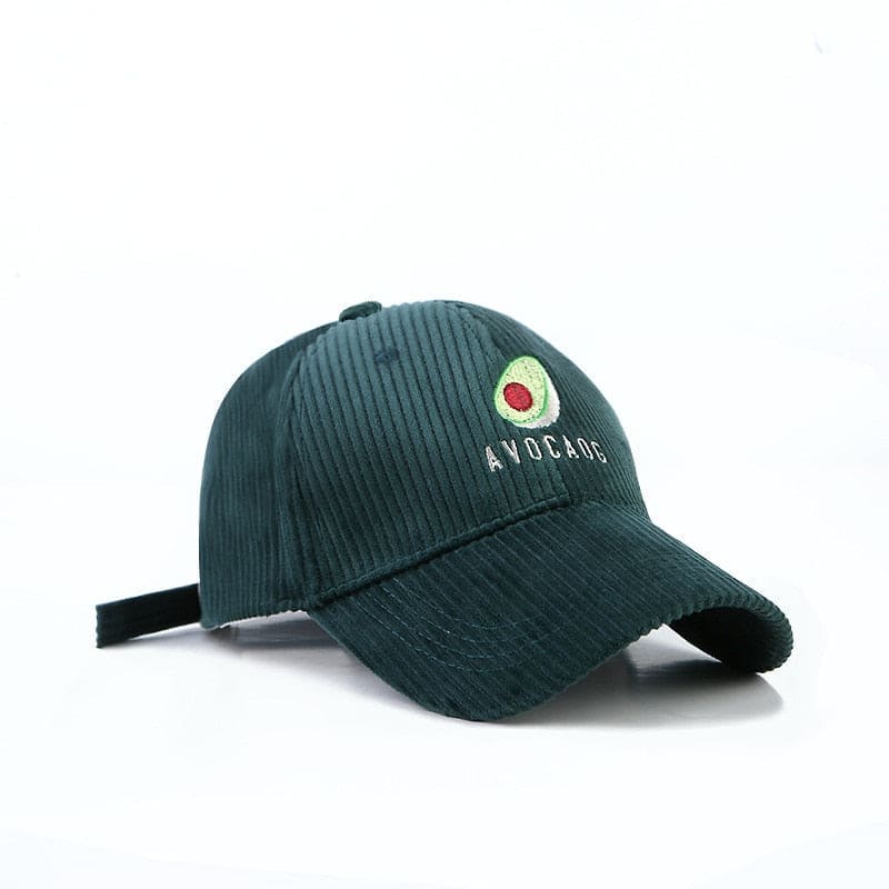 Casquette En Velours Avocat - Vert / Unique