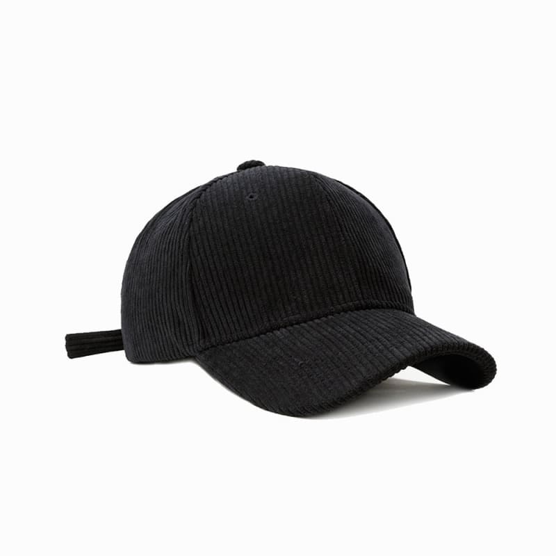 Casquette En Velours Homme - Noir / Unique