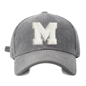 Casquette En Velours M Broderie - Gris / Unique