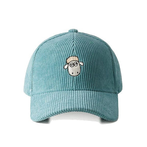 Casquette En Velours Mouton - Bleu / Unique