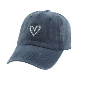 Casquette Heart Broderie - Bleu / Unique