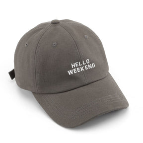 Casquette Hello Week-end Broderie