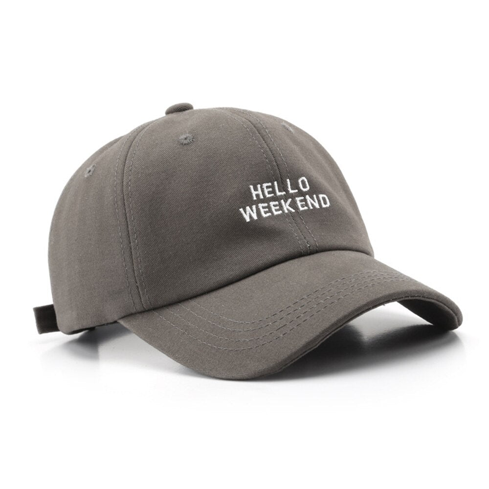 Casquette Hello Week-end Broderie - Gris / Unique