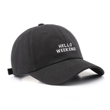Casquette Hello Week-end Broderie - Noir / Unique