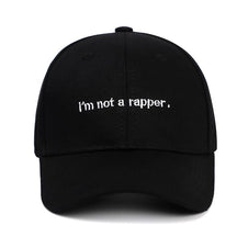 Casquette ’i’m not a rapper.’ - Noir / Unique