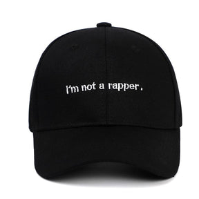 Casquette ’i’m not a rapper.’ - Noir / Unique