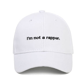 Casquette ’Je ne suis pas un rappeur.’ - Blanc / Unique