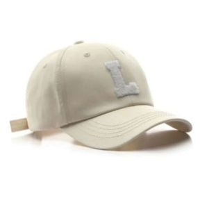 Casquette Lettre L - Beige / Unique