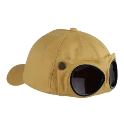 Casquette Lunette Vintage - Jaune / Unique