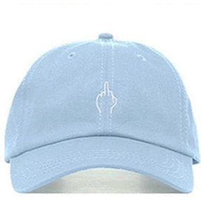 Casquette Middle Finger - Bleu / Unique