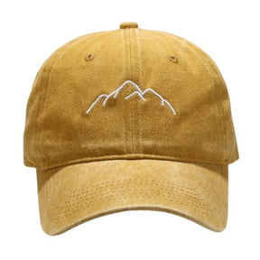Casquette Montagne Brodée - Orange / Unique