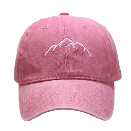 Casquette Montagne Broderie - Rose / Unique