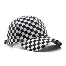 Casquette Motif Carreaux - Noir / Unique