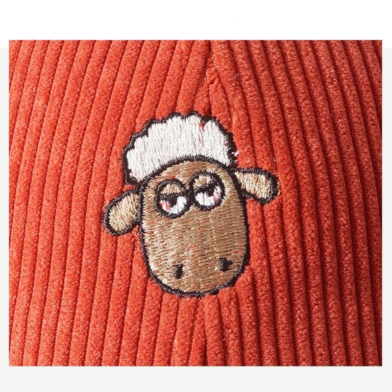 Casquette Mouton Velours Côtelé