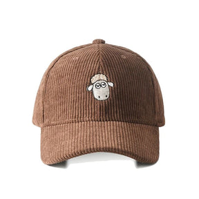 Casquette Mouton Velours - Marron / Unique