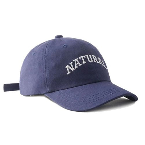 Casquette Natural Brodée - Violet / Unique