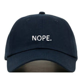 Casquette Nope - Bleu marine / Unique