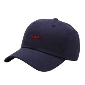 Casquette Off Brodée - Bleu-Marine / Unique