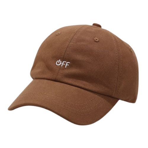 Casquette Off Brodée - Marron / Unique