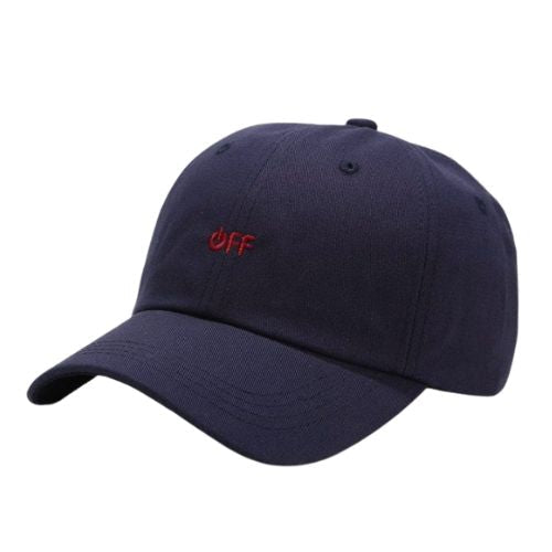 Casquette Off Broderie - Bleu-Marine / Unique
