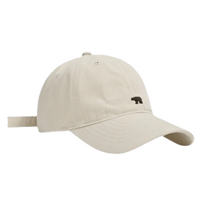 Casquette Ours Brodée - Beige / Unique