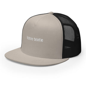 Casquette Personnalisée Trucker Snapback - Gris / Unique