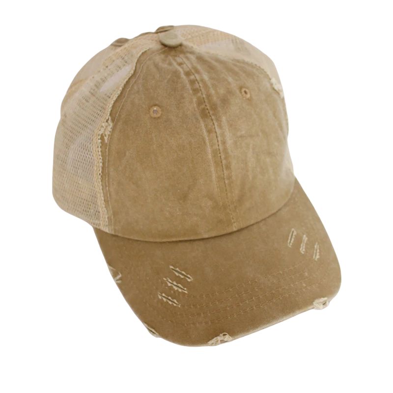 Casquette Queue de Cheval - Beige / Unique
