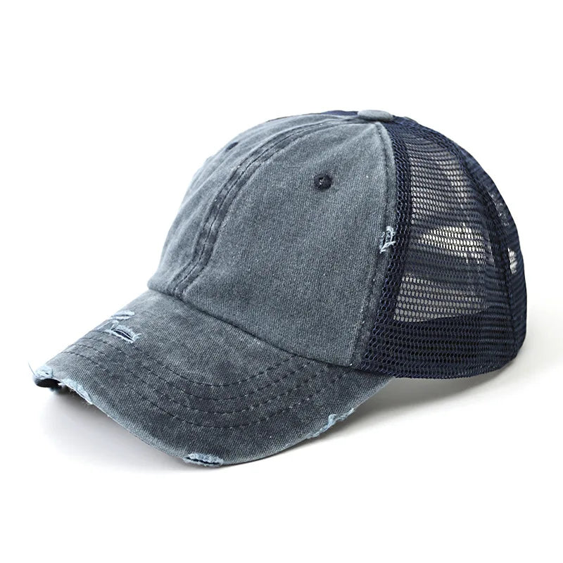 Casquette Queue de Cheval Femme - Bleu / Unique