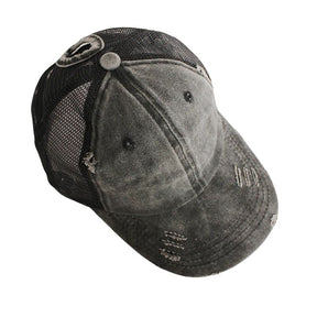 Casquette Queue de Cheval Femme - Noir / Unique