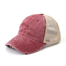 Casquette Queue de Cheval - Rouge / Unique