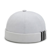 Casquette sans visière 3 Bandes - Blanc / Unique